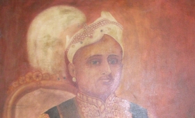 “Sri Mulam Thirunal”(King of Travancore State)       Oil Painting on canvas.