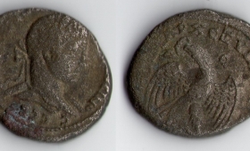 ROMAN EMPIRE CARACALLA SILVER TETRADRACHM AD. 213-217.